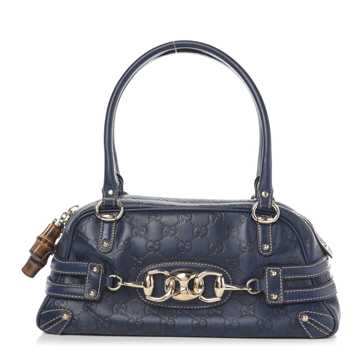 Gucci Monogram Medium Wave Boston Navy 1 of 10