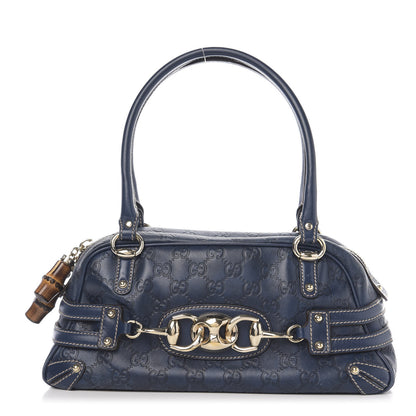 Gucci Monogram Medium Wave Boston Navy 1 of 10