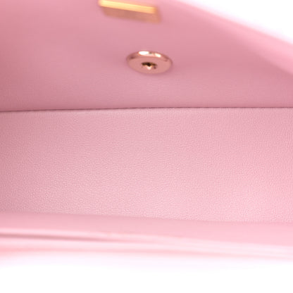 Chanel Lambskin Quilted Mini Top Handle Rectangular Flap Light Pink 5 of 11