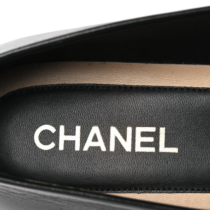 Chanel Shiny Calfskin CC Moccasins 41 Black 9 of 12