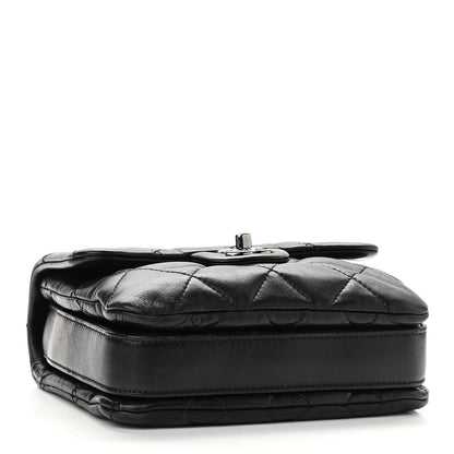 Chanel Lambskin Quilted Mini Chanel 3 Flap Black 4 of 11