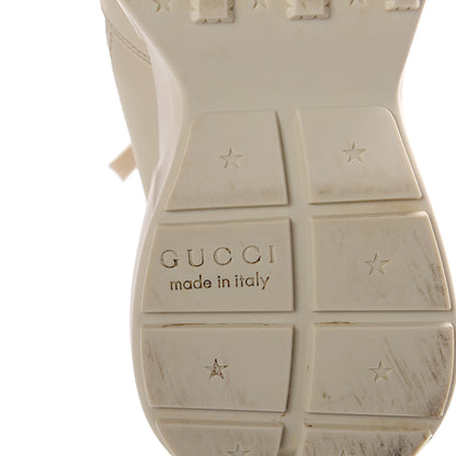 Gucci Calfskin Logo Womens Rhyton Sneakers 36.5 Ivory 7 of 7