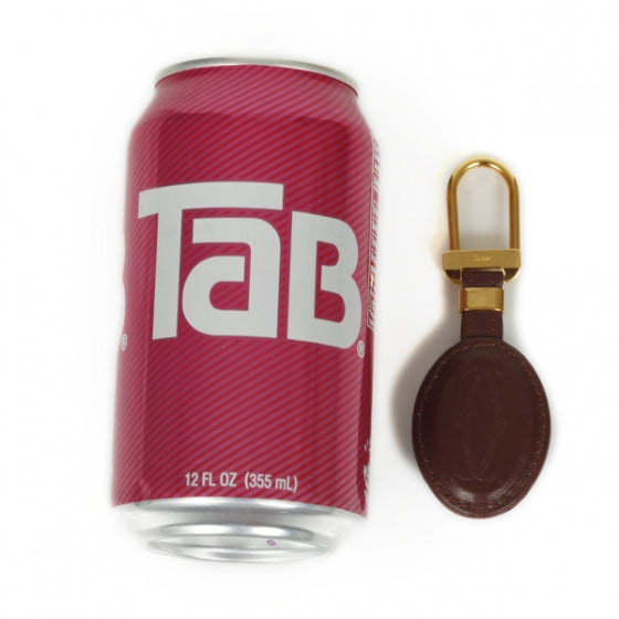 Leather Keychain Burgundy