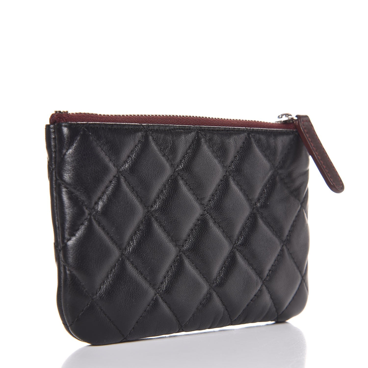 Chanel Lambskin Quilted Small Cosmetic Case Black 3 of 8