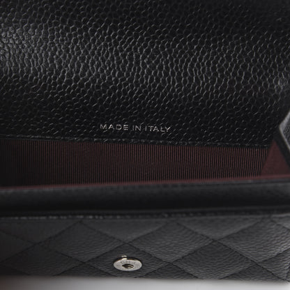 Chanel Caviar Quilted Flap Card Holder Black 6 of 7