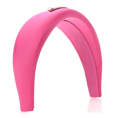 Prada Re-Nylon Metal Triangle Logo Headband Fuxia 3 of 8