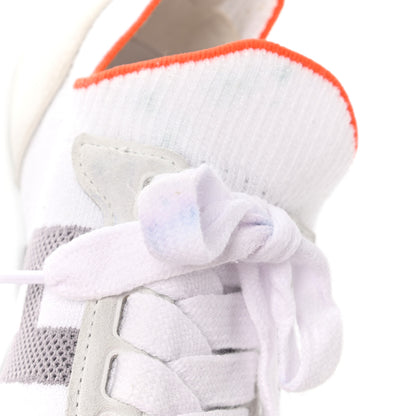 Hermes Knit Suede Goatskin Womens Crew Sneakers 36.5 White Gris 7 of 10