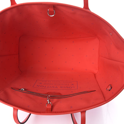 Louis Vuitton Monogram Escale Neverfull MM Rouge 5 of 11