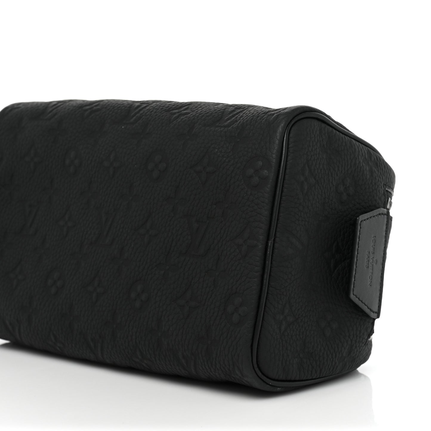 Taurillon Monogram Dopp Kit Toilet Pouch Black