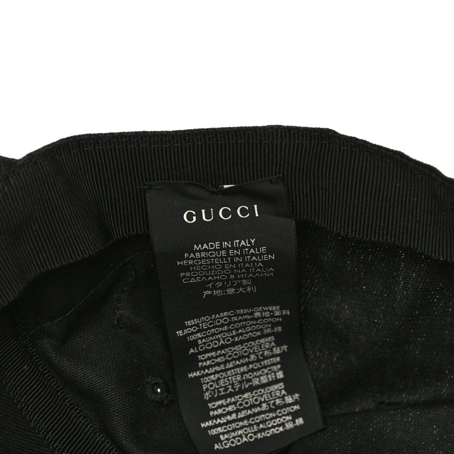 Gucci X MLB Cotton NY Yankees Baseball Hat 57-61 Black 8 of 9