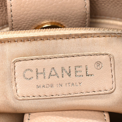 Chanel Caviar Quilted Petit Shopping Tote PST Beige Clair 6 of 10