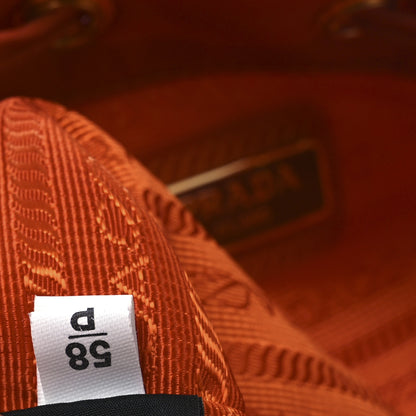 Prada Saffiano Tessuto Nylon Bucket Wristlet Papaya 8 of 11