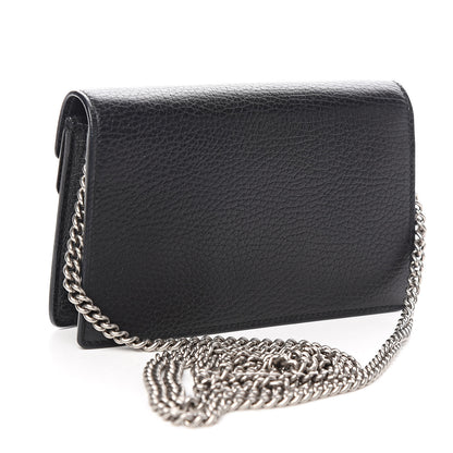 Gucci Calfskin Super Mini Dionysus Shoulder Bag Black 3 of 9