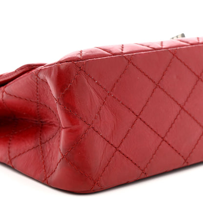 Chanel Aged Calfskin Quilted 2.55 Reissue 226 Flap Red 9 of 14