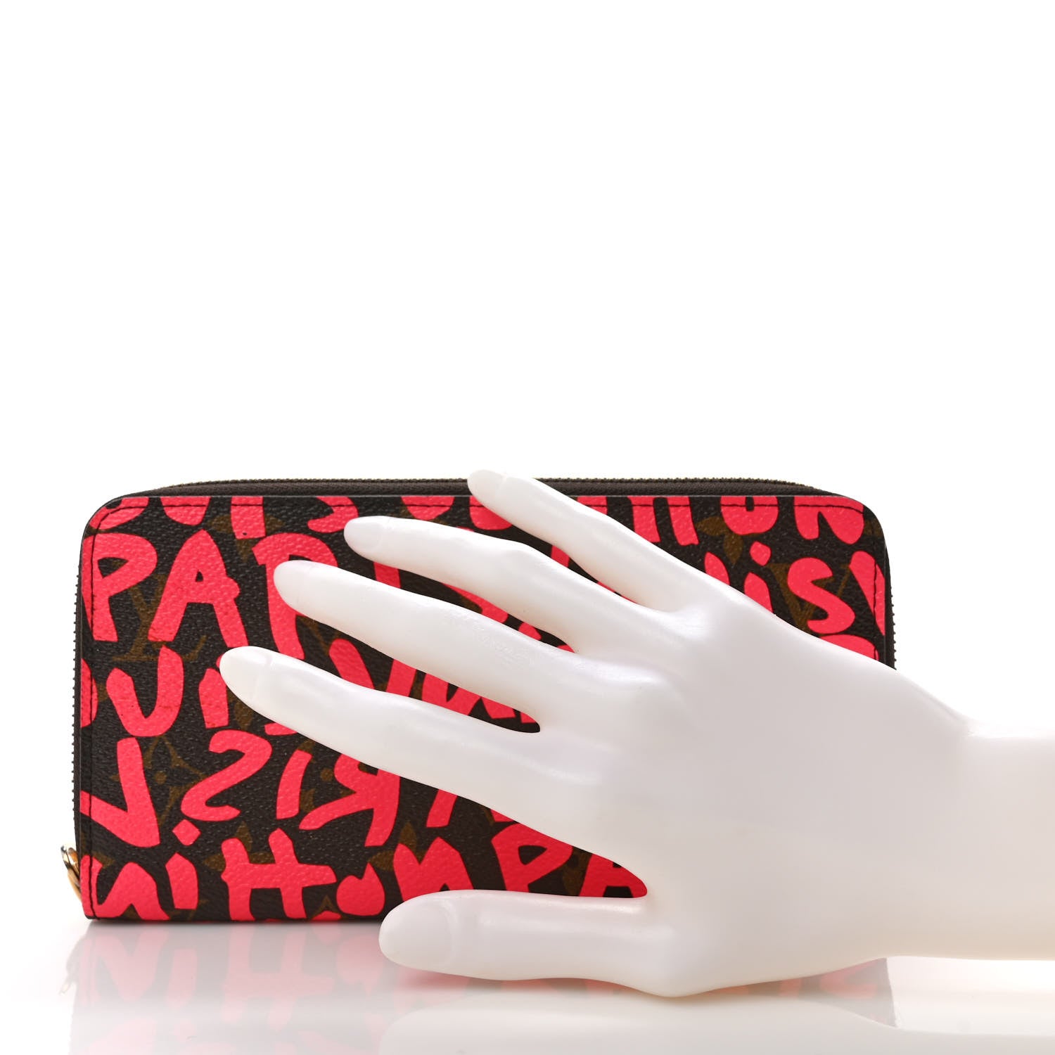 Louis Vuitton Monogram Graffiti Zippy Wallet Fuchsia 2 of 7