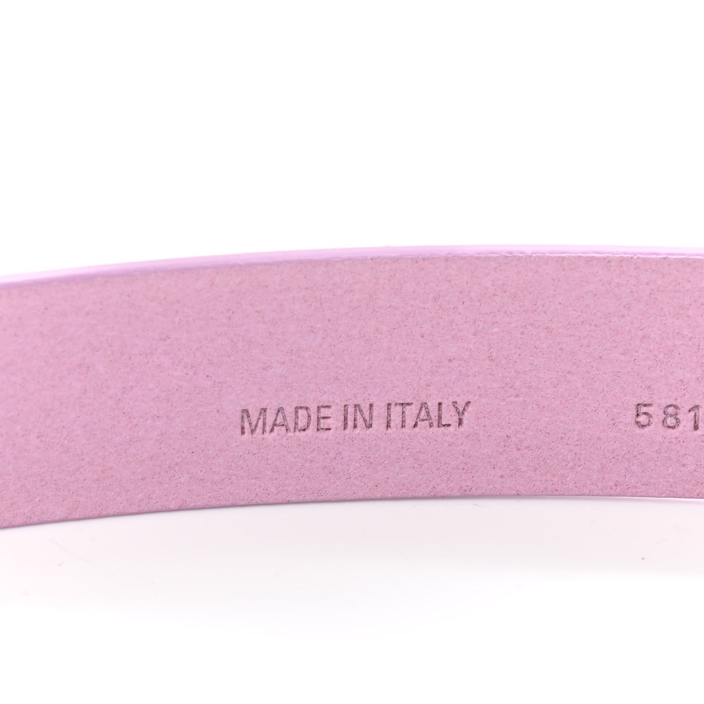 Natural Calfskin BB 25mm Thin Belt 80 32 Lilac