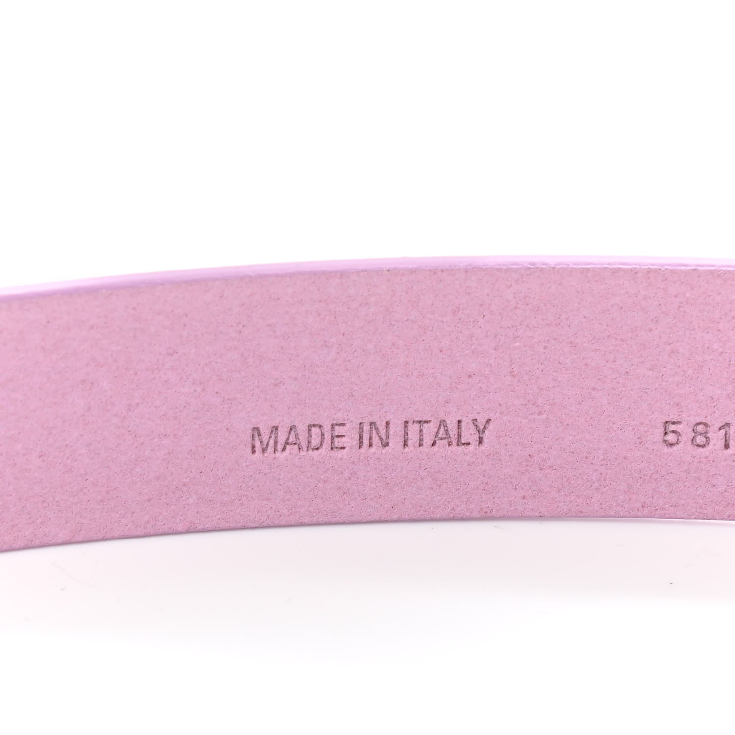 Balenciaga Natural Calfskin BB 25mm Thin Belt 80 32 Lilac 4 of 7