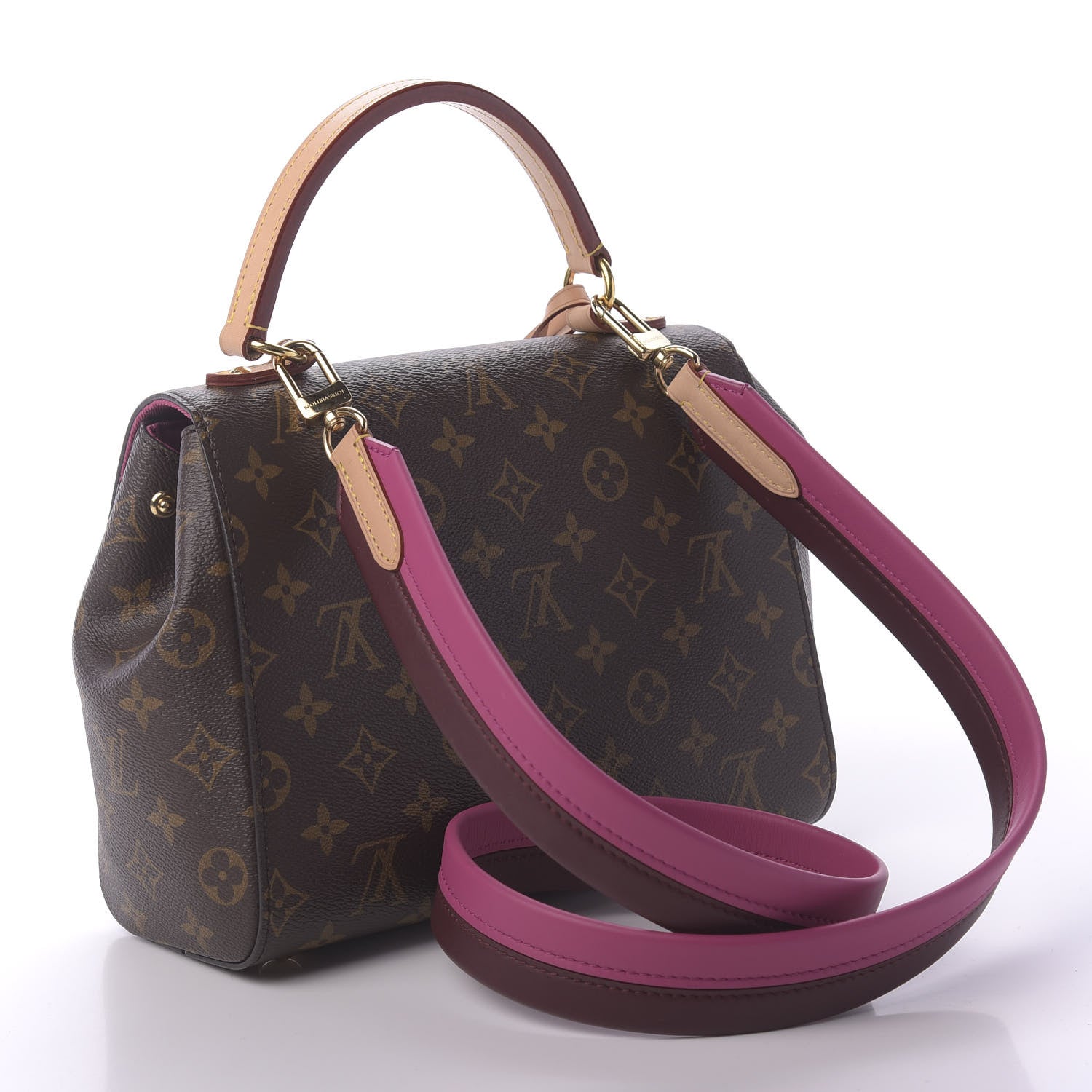 Louis Vuitton Monogram Cluny BB Bordeaux Fuchsia 3 of 9