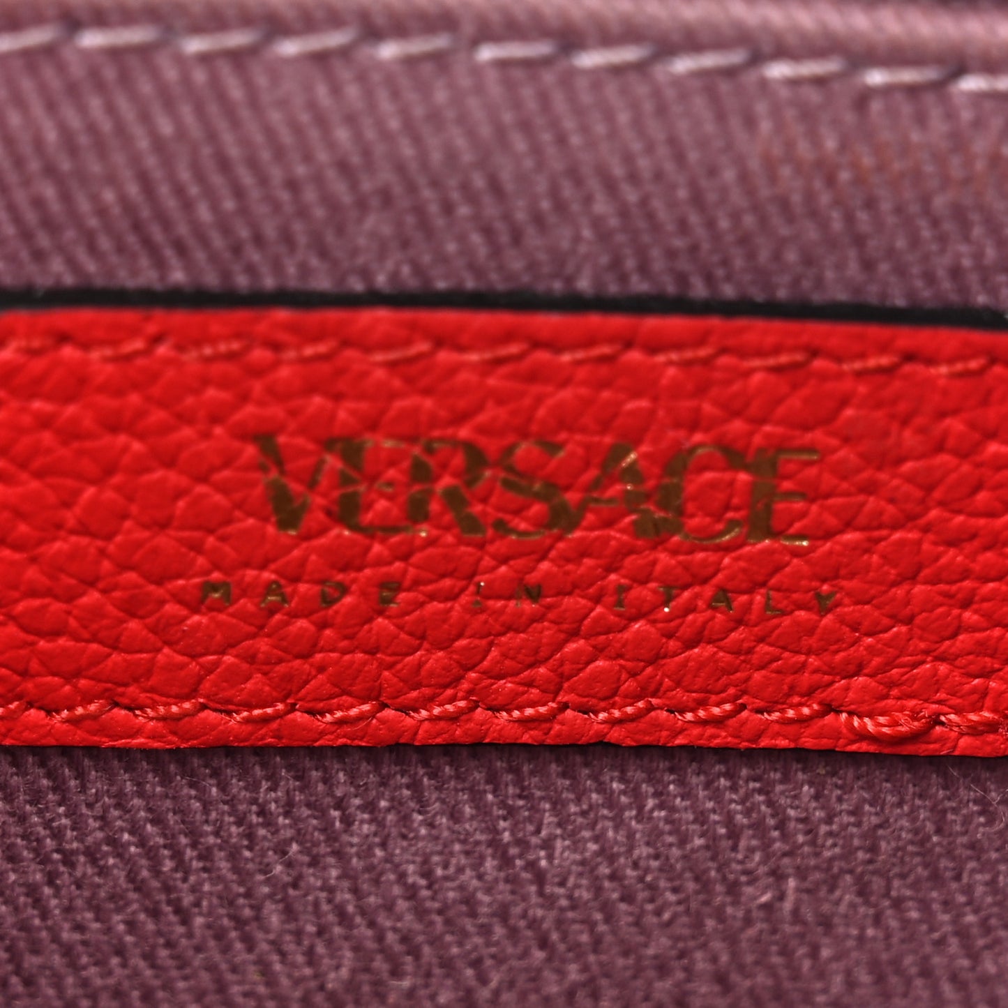 Calfskin La Medusa Round Camera Bag Red