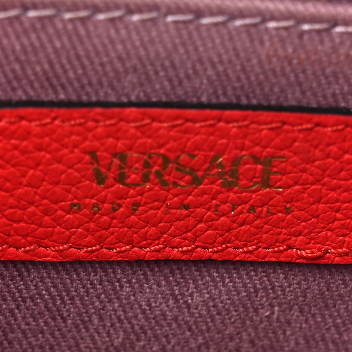 Versace Calfskin La Medusa Round Camera Bag Red 6 of 9