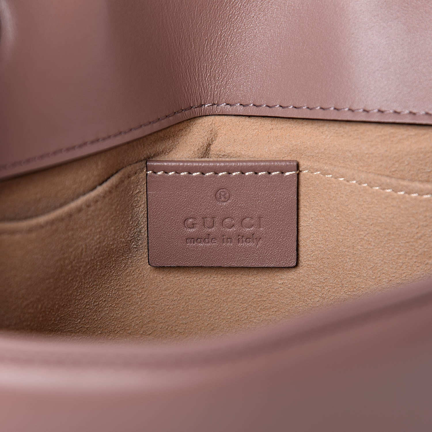 Gucci Calfskin Matelasse Mini GG Marmont Shoulder Bag Porcelain Rose 6 of 10