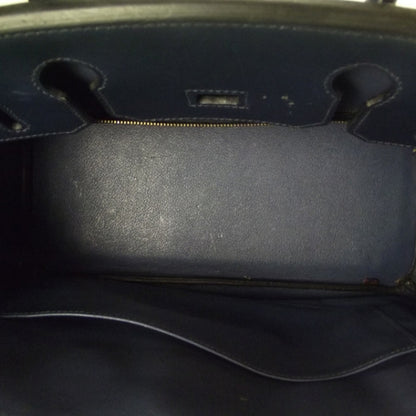Hermes Swift Leather Birkin 30 Navy 7 of 12