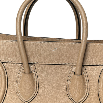 Celine Drummed Calfskin Mini Luggage Dune 8 of 11