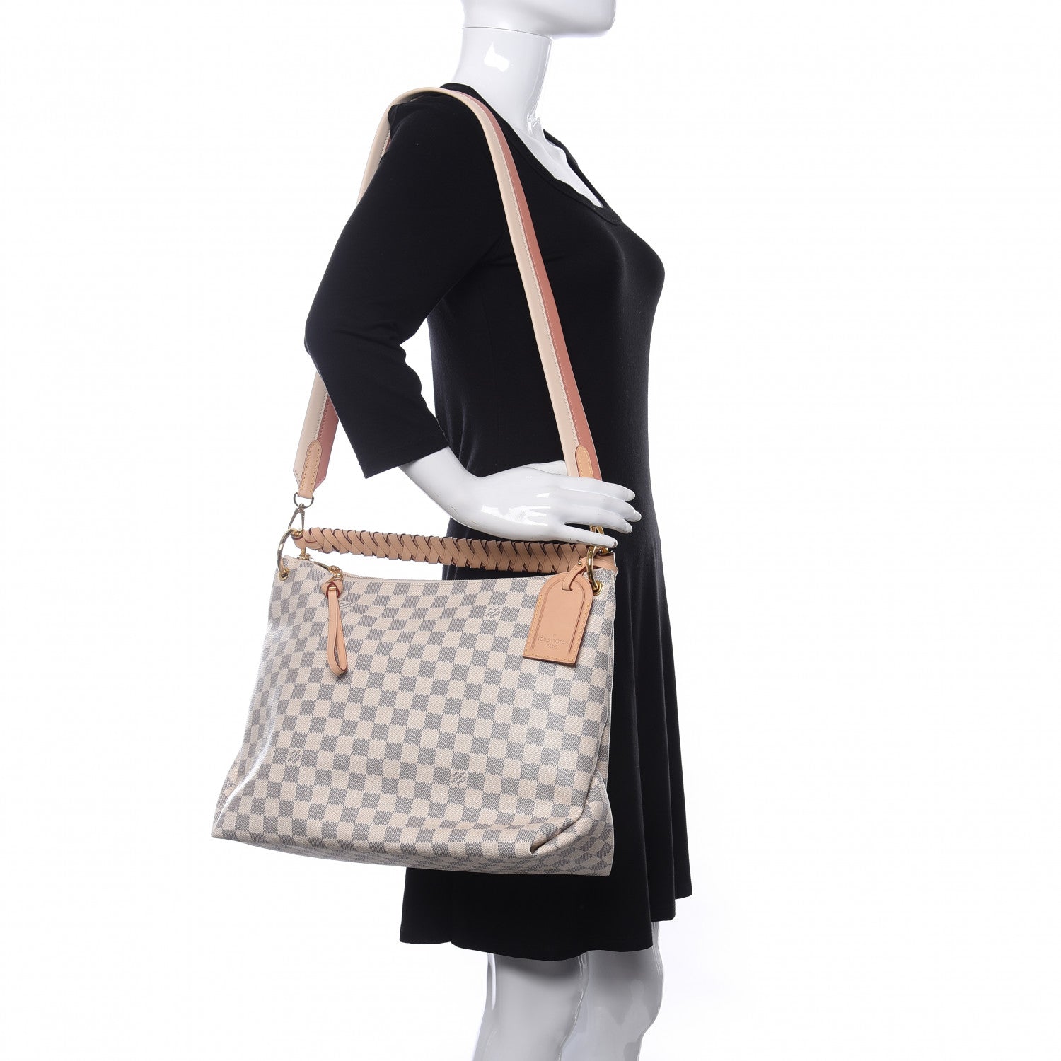 Louis Vuitton Damier Azur Beaubourg Hobo MM 2 of 10