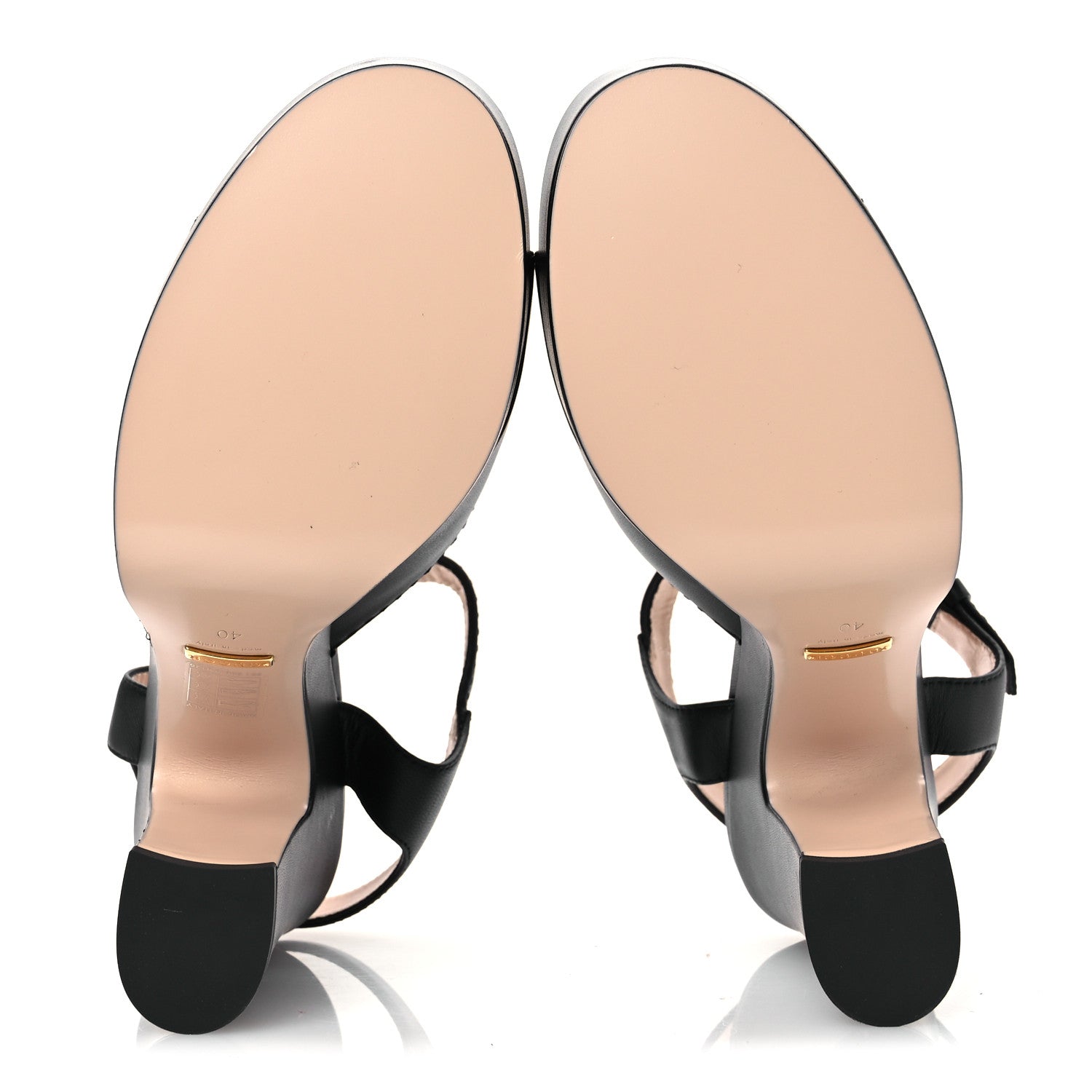 Gucci Nappa Charlotte Horsebit 40/135mm Platform Sandals 40 Black 7 of 13