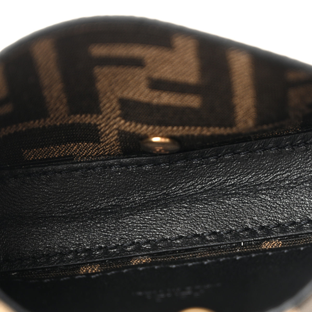 Fabric Jacquard FF 1974 Nano Baguette Charm Tobacco Moro Black