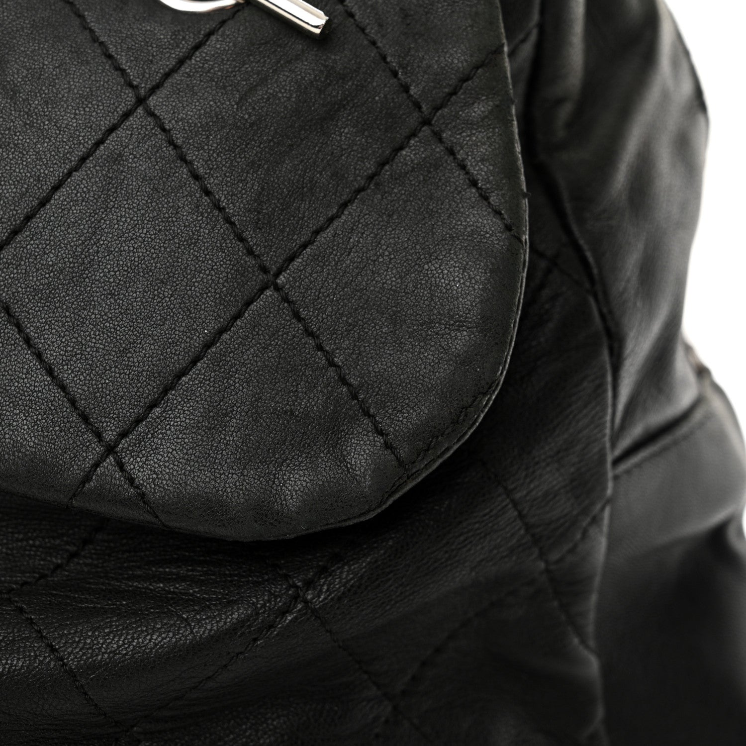 Chanel Lambskin Quilted Large Chain Around Tote Black 16 of 19