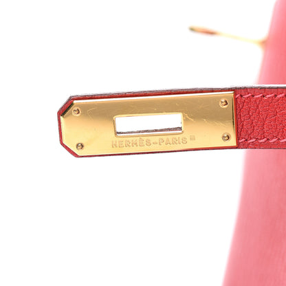 Hermes Chevre De Coromandel Kelly Retourne 35 Rouge Vif 24 of 32