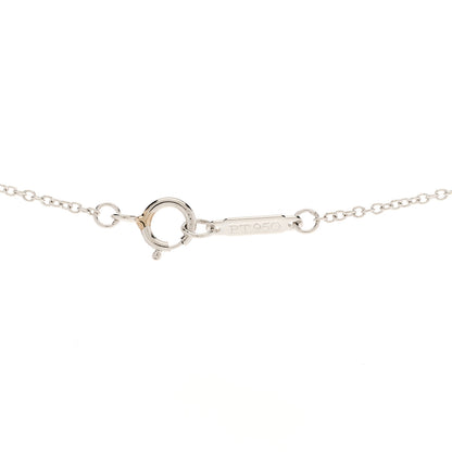 Tiffany Platinum Diamond .17ctw Small Paper Flowers Pendant Necklace 5 of 6