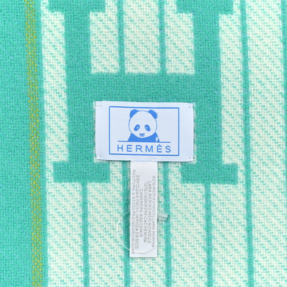Hermes Wool Cashmere Avalon Passe-Passe Blanket Bleuet 3 of 3