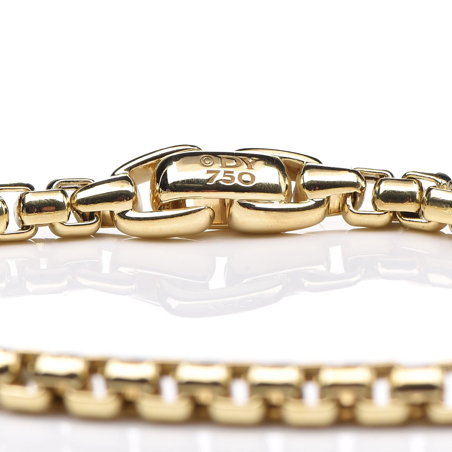 18K Yellow Gold 5mm Box Chain Bracelet