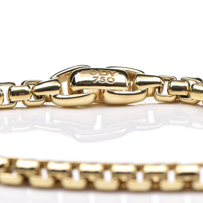 David Yurman 18K Yellow Gold 5mm Box Chain Bracelet 4 of 4