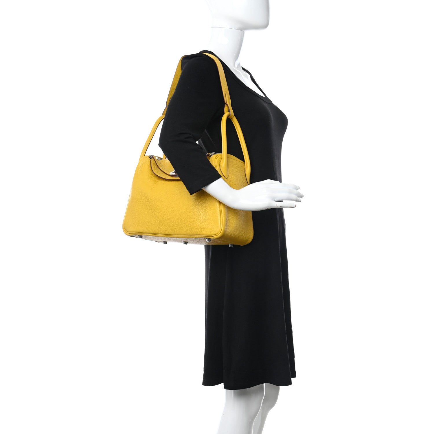 Hermes Taurillon Clemence Lindy 30 Soleil 2 of 9