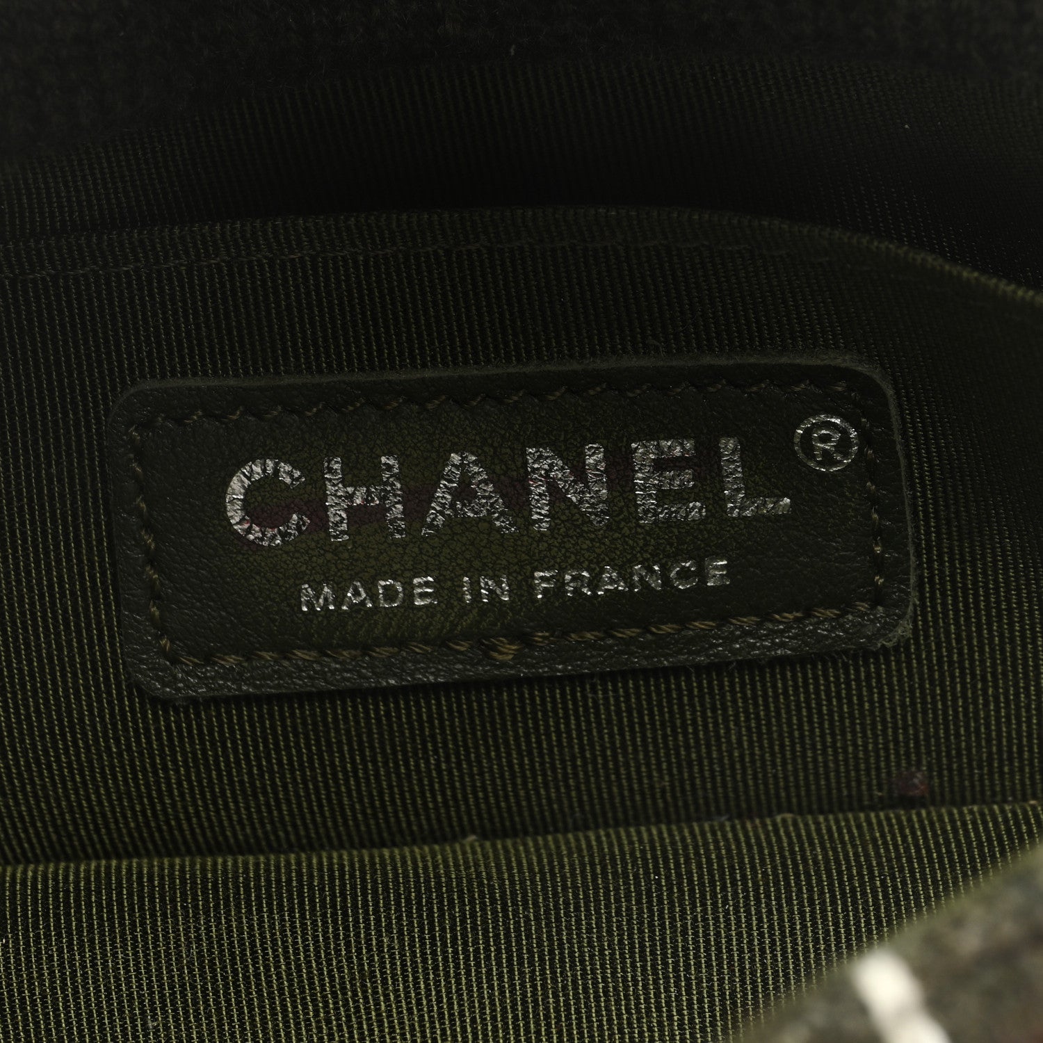 Chanel Cashmere Knit Extra Mini Single Flap Khaki Multicolor 6 of 9