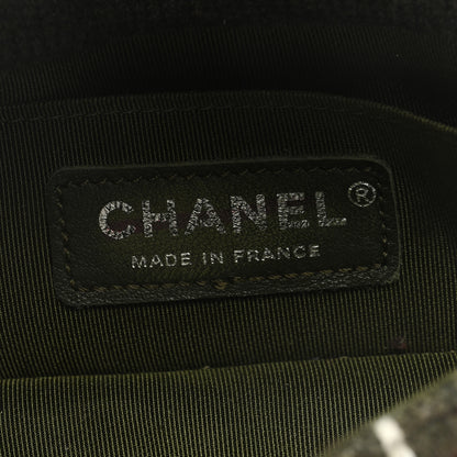 Chanel Cashmere Knit Extra Mini Single Flap Khaki Multicolor 6 of 9