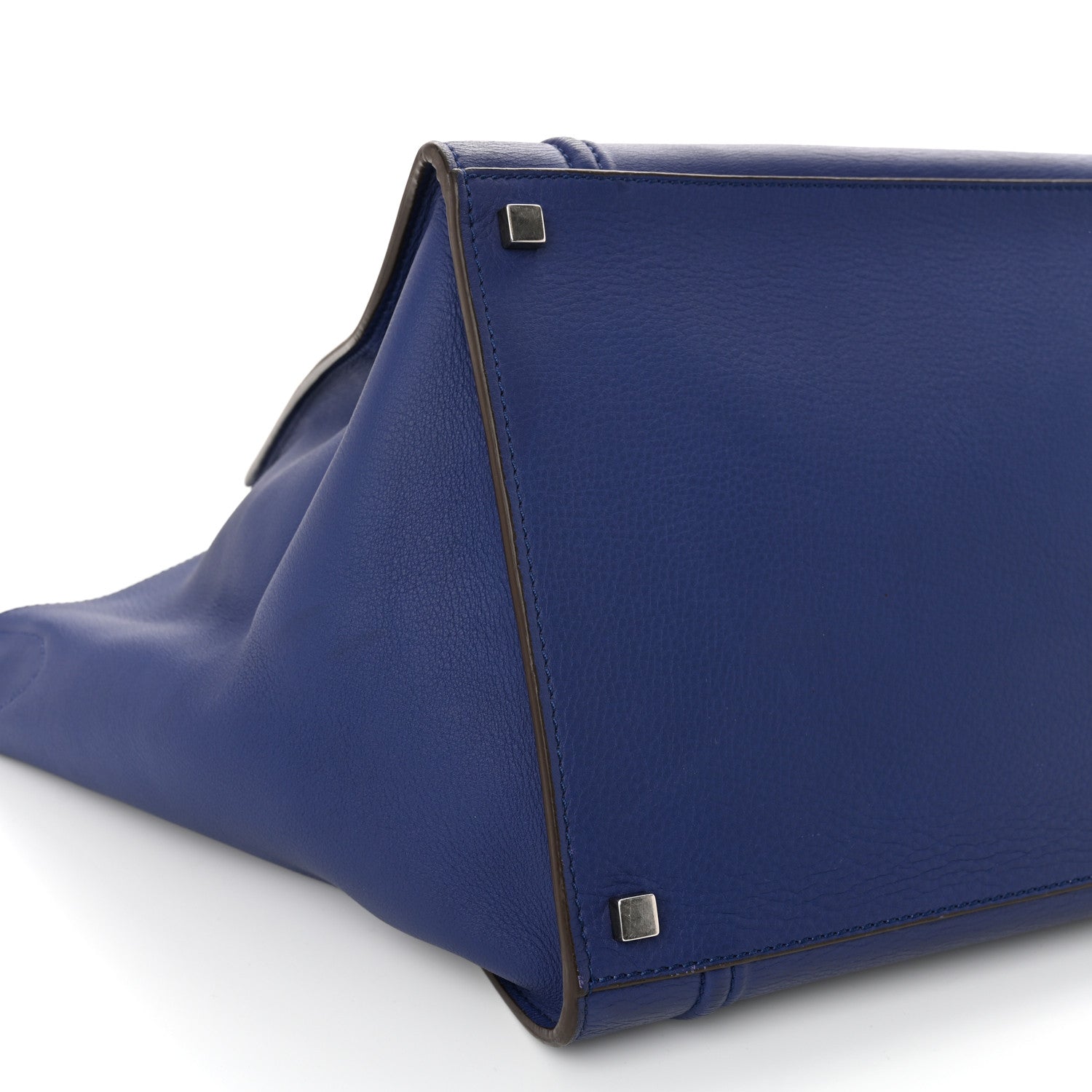 Celine Grained Calfskin Medium Phantom Luggage Indigo 8 of 10