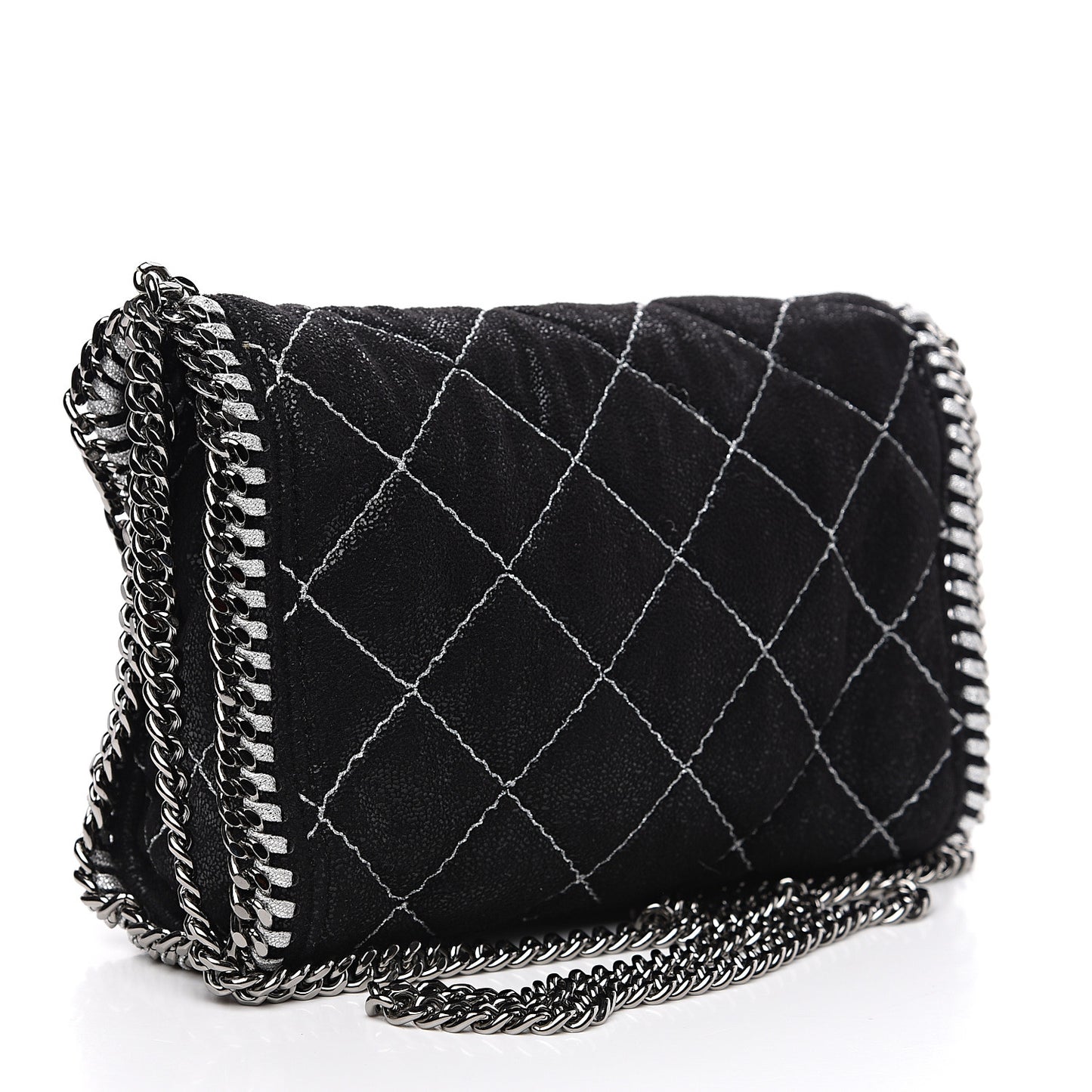 Shaggy Deer Quilted Mini Falabella Black
