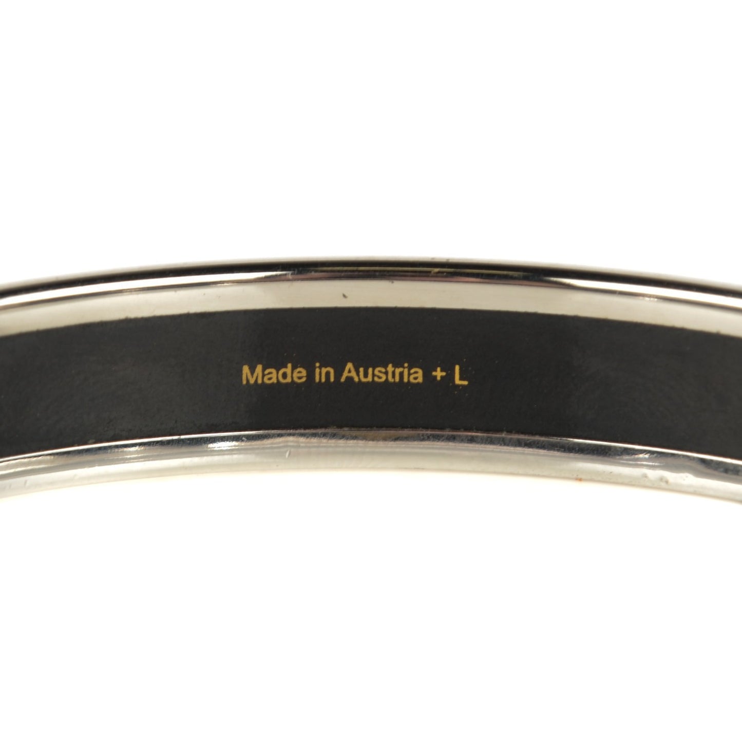 Enamel Printed Caleche Narrow Bracelet 65 Pink