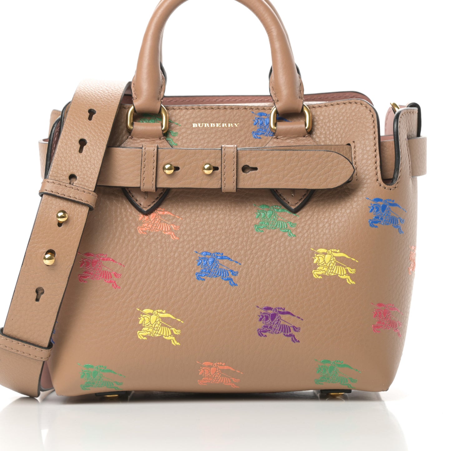 Grained Calfskin EKD Baby Belt Bag Light Camel