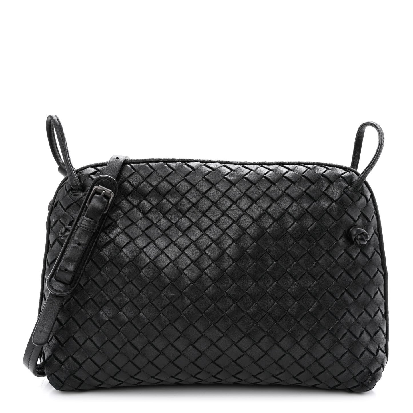 Nappa Intrecciato Nodini Bag Black