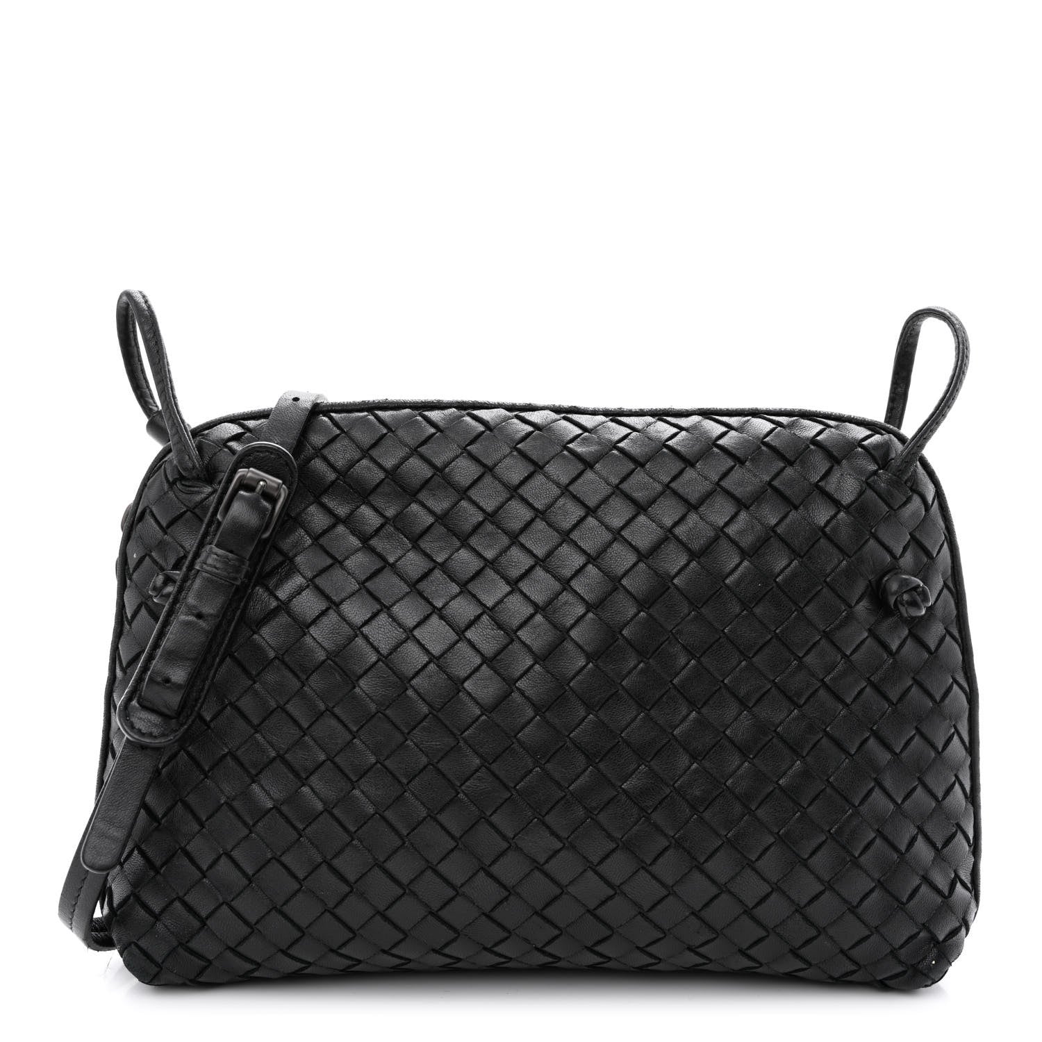 Bottega Veneta Nappa Intrecciato Nodini Bag Black 3 of 19