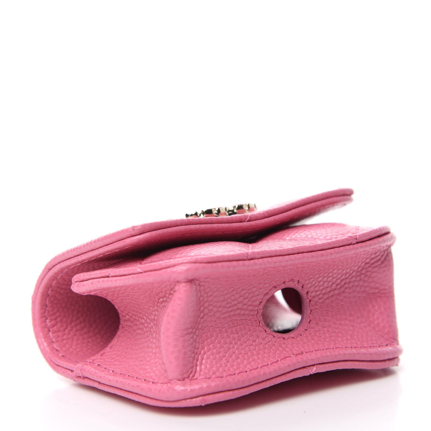 Caviar Quilted Crystal CC Airpods Pro Case Pink