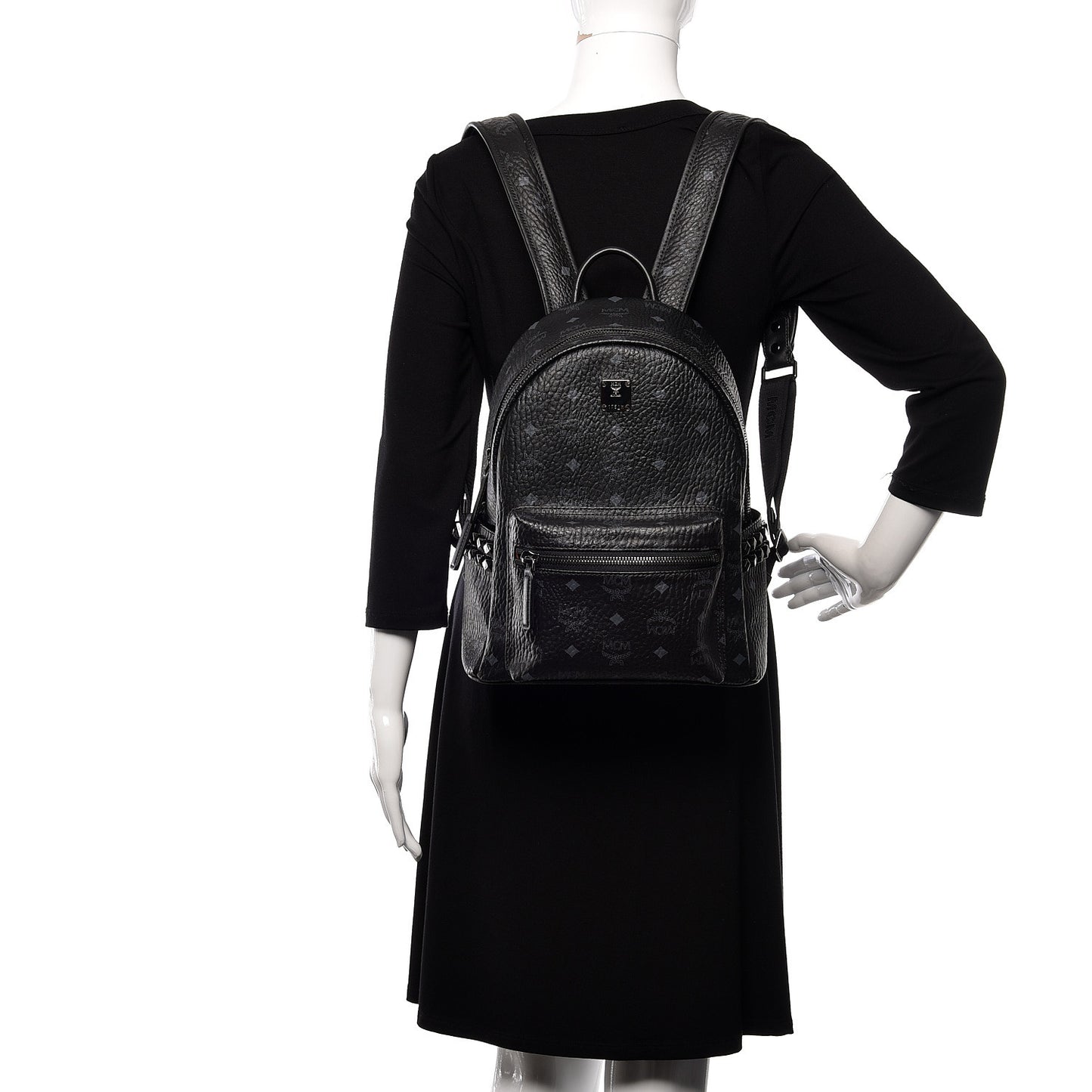 Visetos Small Side Stud Stark Backpack Black