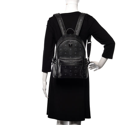 MCM Visetos Small Side Stud Stark Backpack Black 2 of 10