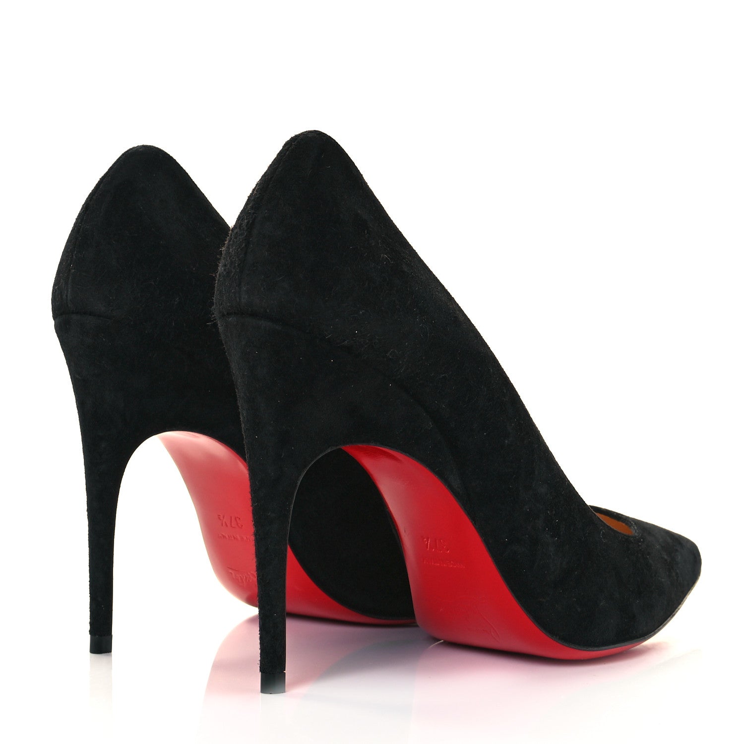 Christian Louboutin Veau Velours Alminette 100 Pumps 37.5 Black 4 of 10