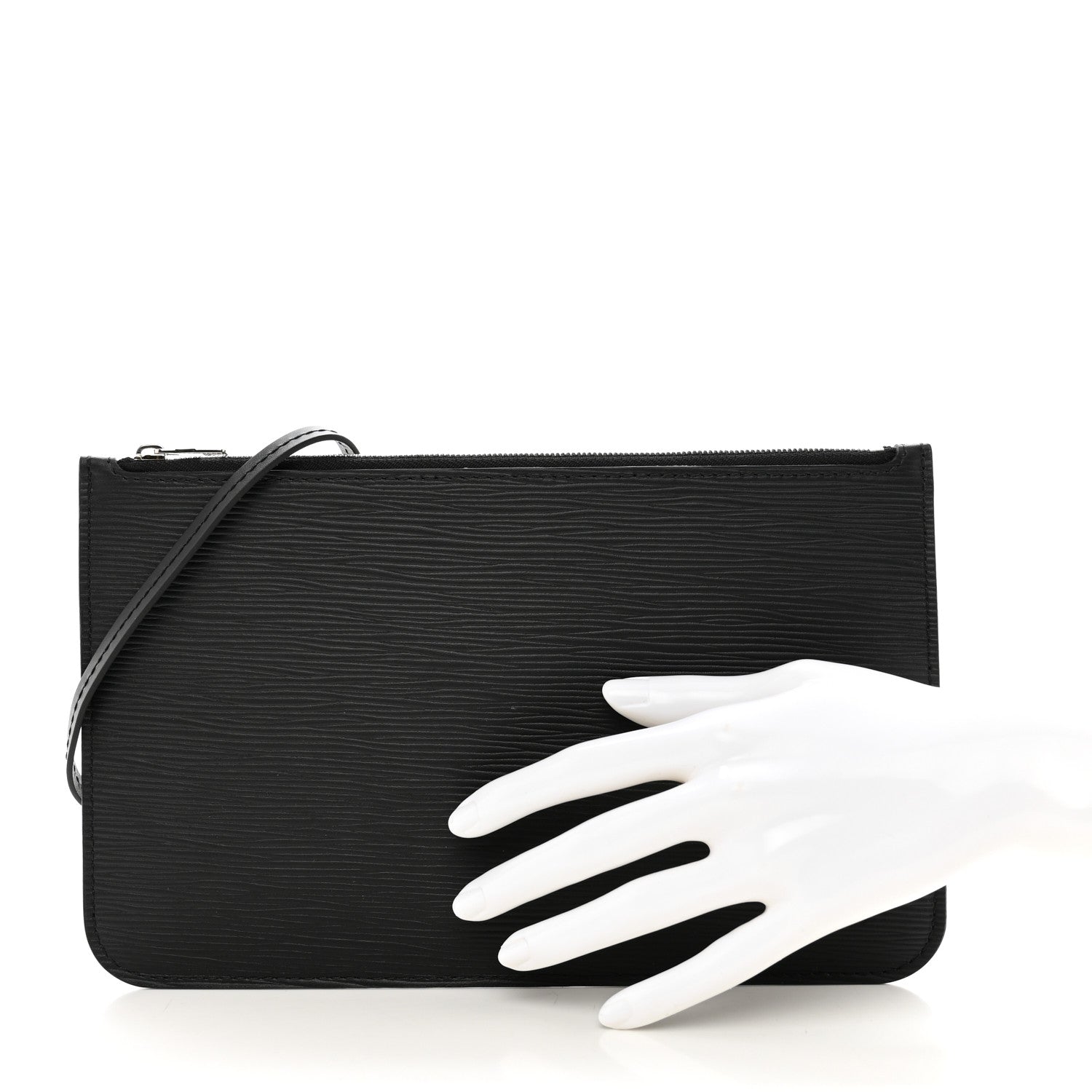 Louis Vuitton Epi Neverfull Pochette MM GM Black 2 of 7
